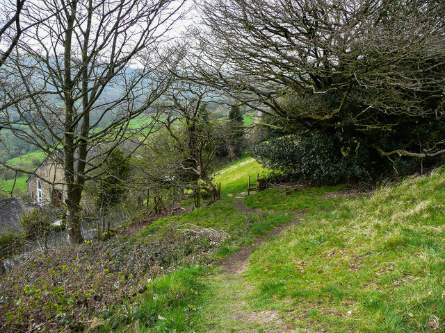 Path down to Kell Lane, Northowram © Humphrey Bolton :: Geograph ...