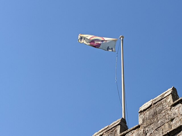Flag on St. Peter's church (Bell tower | Rushbury)