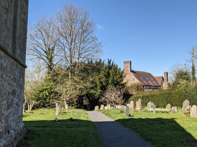 Churchyard at St. Peter's church (Rushbury)