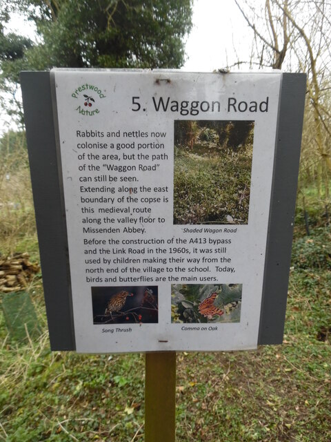5. Waggon Road notice at Boug's Meadow