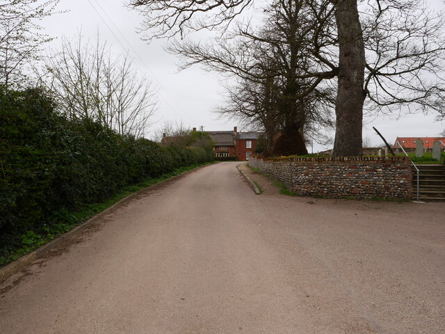 Ruin Road leading to Westwick Road