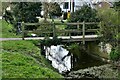 Debenham: Small footbridge over the River Deben