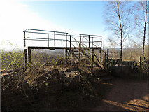 ST1282 : Viewing platform for Taffs Well Quarry by Gareth James