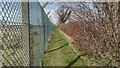 Path by the fencing of former RAF Edlesborough