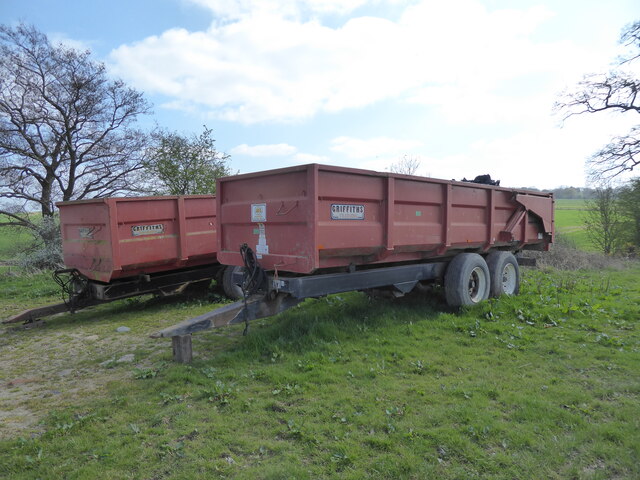 Pair of trailers at the farmyard