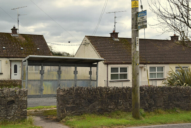 Bus shelter along Cooley Road