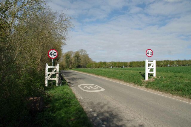 Camps Road Approaching Bartlow