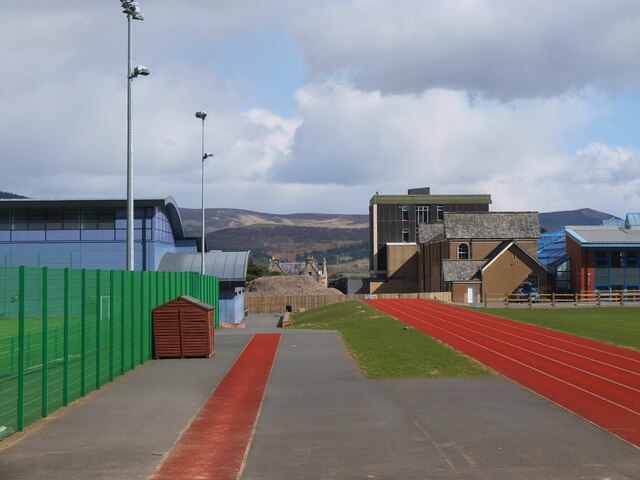 Playing fields at Peebles High School