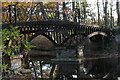 Iron bridge across the Fishpond, Byram Hall