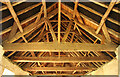 SK7648 : Elston Chapel roof structure by Richard Croft