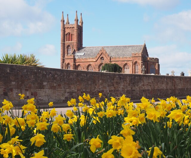 Dunbar Parish Church in Springtime by Jennifer Petrie