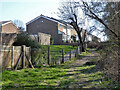 Houses on path off Seaford Road, Broadfield, Crawley