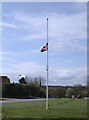 SK9924 : Flag lowered by Bob Harvey