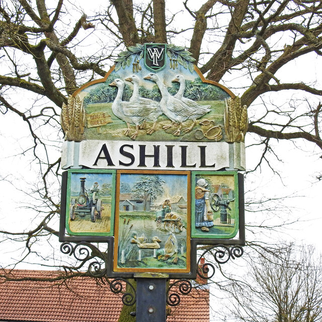 Ashill village sign (north face)