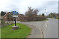 TG0807 : Barnham Broom village sign by Adrian S Pye