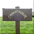 TG0803 : Crownthorpe village sign by Adrian S Pye