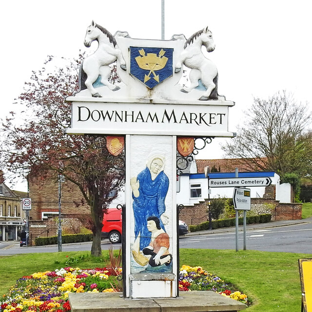 Downham Market town sign