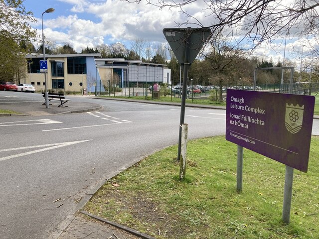 Sign Omagh Leisure Centre Complex © Kenneth Allen cc-by-sa/2.0 ...