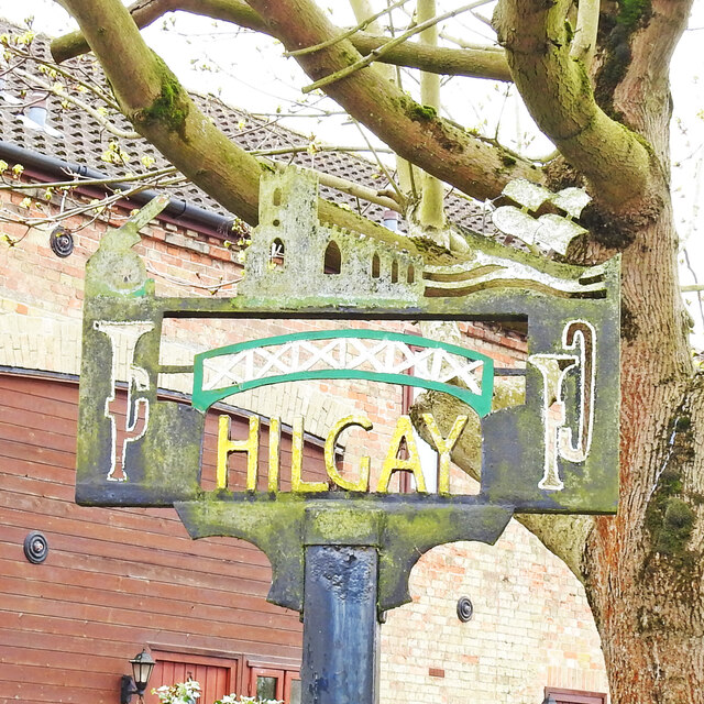 Hilgay village sign