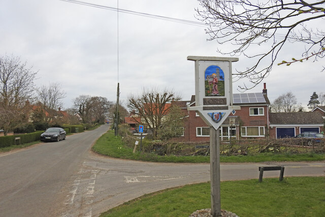 Morley St Botolph village sign