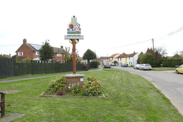 North Pickenham village sign