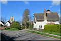 Haslingfield: a bend in High Street