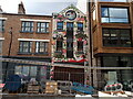 View of flowery street art on a building on New Inn Broadway