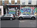 View of shutter art on Redchurch Street #3