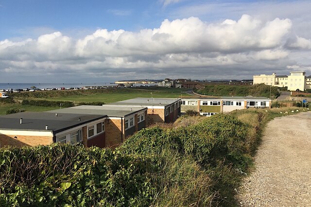 Flat-roofed houses, Cliff Close, Seaford