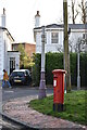 TQ5839 : Postbox and stink pipe, Garden Rd by N Chadwick