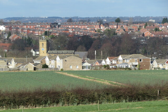 Rothwell from across the fields