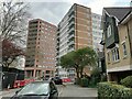 Old and new flats on Prospect Ring, East Finchley