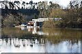 SO8170 : Homes and moorings by the River Severn, near Areley Kings, Worcs by P L Chadwick