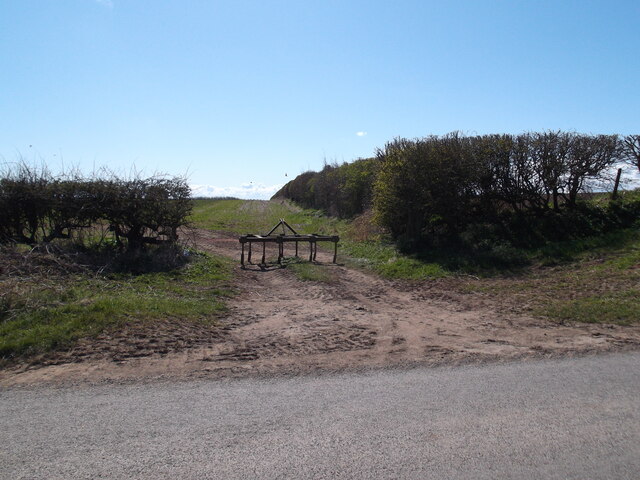 A temporary field gate