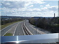 The A9 southbound from the "Golden Bridge"