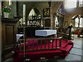 SE1942 : St Oswald's church, Guiseley - dais and altar by Stephen Craven