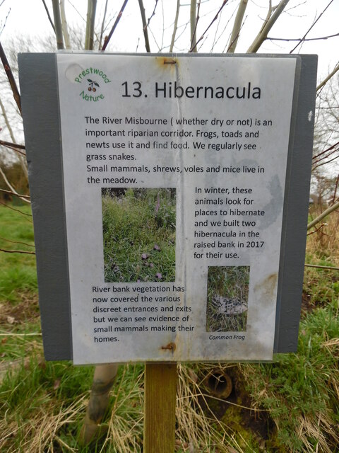 13. Hibernacula Notice at Boug's Meadow