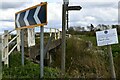 TL6795 : Methwold, Hythe: Bridge over Common Drain by Michael Garlick