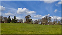 J3432 : Fair weather cumulus and cirrus clouds over Parkland at Tollymore by Eric Jones