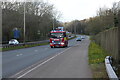 ST2985 : Fire engine on call, Docks Way, A48 by M J Roscoe