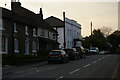 Nantwich Road, Woore, at sunset