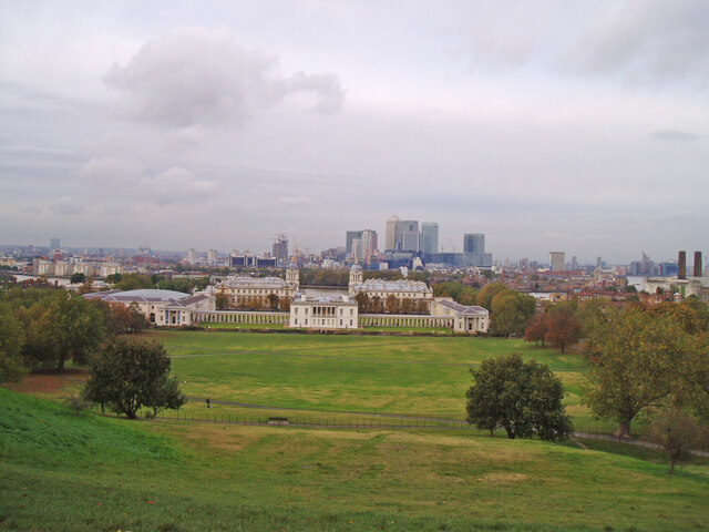 View toward The Thames from Greenwich Park