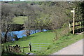 Footpath to River Usk from canal towpath