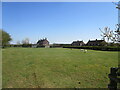 Houses and field with sheep, Garthorpe