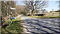 Junction of road to Longdales from rural road north of Coombs Cottage