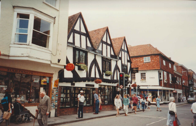 Junction of High Street and Crane Street, 1992