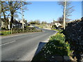 Twisty road through Woodhall