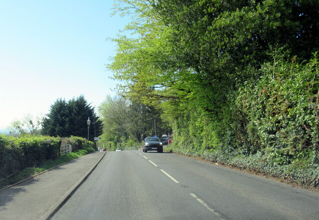 A449 Wells Road passing Holy Well Road junction