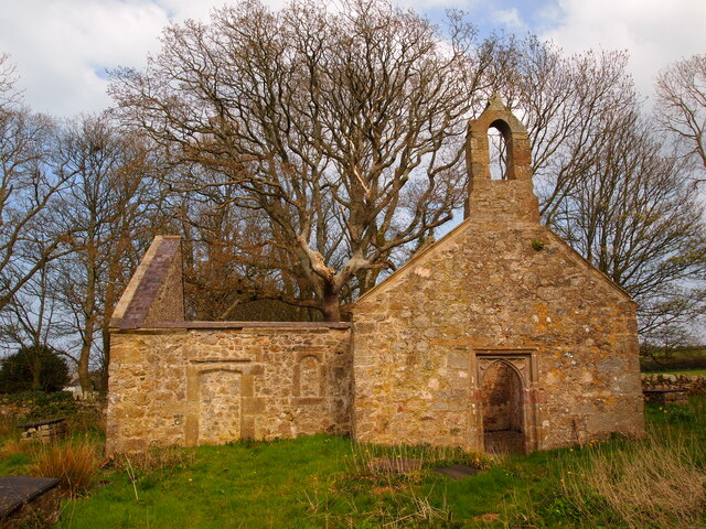 The Ruins of St Mihangel's (Michael's) Church, Llanfihangel Ysgeifiog