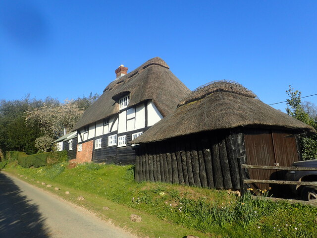 Thatched house and thatched garage